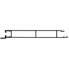 Unteres Profil für Bordwand mit/ohne Nase (Aluminium) 200*25 Bordwandunterprofile