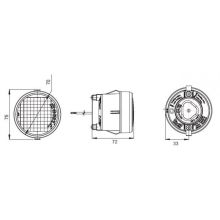 Aspock Rückfahrleuchte Roundpoint LL LED Kabel 2P - 1.8M offenes Ende