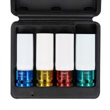 JBM Schlagschrauber-Set für Radmuttern. 1/2". 4-teilig
