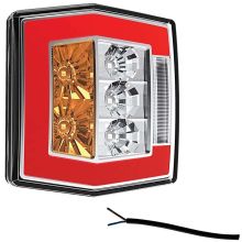 Fristom Rückleuchte 100cm LED Universal Kabel Bremslicht Blinker Kennzeichenleuchte Neon-Rückleuchte IP68 12/24 V Lavaflow