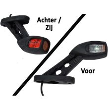 BWN LED 3 Farben Umrissleuchten Mittel lang und gerade | Rot / Orange / Weiß