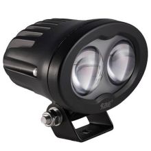 Tralert Arbeitsscheinwerfer Ip68 LED'S 2 X 5 Watt blaue Cree LED'S Kabel 400Mm 9/110 V 6 Watt 750 122 X 75 X 41Mm blauer Spot bei 12 Volt / 0,41A bei 110 Volt / 0,12A Ce 40 Lux@ 10M / 0,25 Lux@ 180M Blau 5 Grad Aluminium Schwarz Polycarbonat