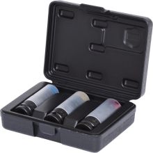 Kraft-Steckschlüsselsatz Slimpower 1/2". 3-teilig.