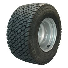BKT Luftreifen + Rad 26X12.00-12 Lg-306 4Pr + 10.50Ix12H2 Et0 94/140/5 Stahl Grau für Garten- und Parkpflege