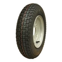 Kings Tire Luftreifen + Rad 3.50-8 V-9128 4Pr + 2.50Ax8 Et0 Kugellager Achse Ø17 Nl65 46 N Stahl Grau