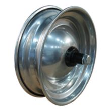Narubb Luftreifen + Rad 4.80/4.00-8 S-2301 4Pr + 2.50Ax8 Et0 Kugellager Achse Ø17 Nl65 A3 Stahl Grau
