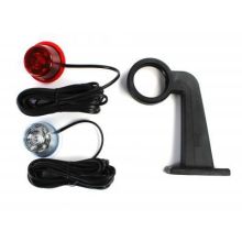 Led-Posi-Leuchte. Geschwungen W-R. 12/24V - Ø-Leuchte 70/190