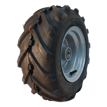 Kings Tire Luftreifen + Rad 16X6.50-8 V-8501 6PR + 5.50Ax8H2 Et0 Nl90 A4 Stahl Silbergrau