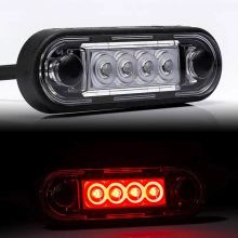 Fristom LED-Begrenzungsleuchte Rot, 150mm offenes Ende 12-24V