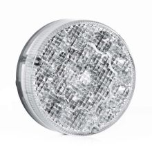 Tralert LED-Nebelschlussleuchte Rund, Transparente Linse 12-24V 50Cm Kabel