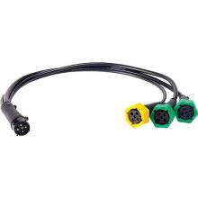 Fristom Adapterkabel für Standard-5P-Bajonett + 3 X Abzweigung 5P-Bajonett 50Cm