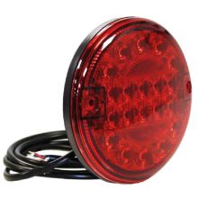 Horpol LED Slimline Hamburger Nebelschlussleuchte | 12-24V | 150Cm. Kabel