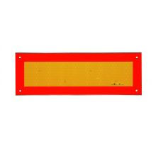 Anhängerkennzeichnung auf Aluminiumschild. 595 x 195 x 0.5 mm