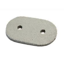 Nietunterlagen aus PVC beige L 42 mm. B 22 mm