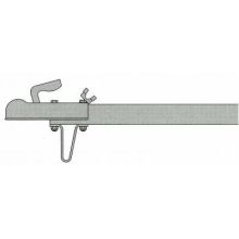 Schlegl Zugrohr 2500 mm, Gerade M. Kupplung U. Klemmbock Ø70Mm