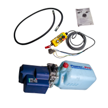 OMFB Hydr. Kompaktaggregat Dc24V-3Kw Kunststofftank Fernbedienung mit Kabel