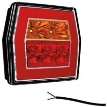 Fristom LED-Rückleuchte, verwendbar links - rechts, 5-Pin-Bajonett - 1000mm Kabel, Bremslicht, Blinker