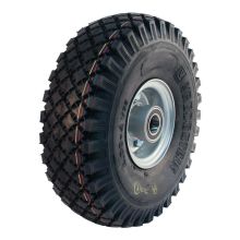 Vredestein Luftreifen + Rad 4.00-4 V-76 Extra 6Pr + 2.10-4H2 Et0 Kugellager Ø25 Nl75 A6 Stahl Grau