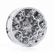 Fristom LED-Rückleuchte rund | Transparente Linse |12-24V | 50cm Kabel
