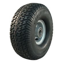Kings Tire Luftreifen + Rad 12X5.00-4 (140/65-4) Turf Pro 2Pr + 2.10-4H2 Et0 Kugellager Ø25 Nl75 38 A4 Stahl Grau