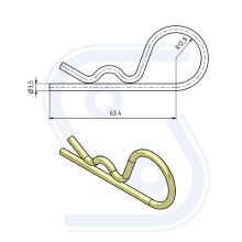 Federstecker für 905.000.093