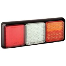 LED Autolamps LED-Kabel-Rückleuchte | 350 x 120 x 31 mm | Bremslicht Blinker Nebelschlussleuchte Rückfahrlicht Rücklicht | 290mm | IP67 | 12/24 V | CE, ECE-R10 / R7 / R6 / R38 / R23