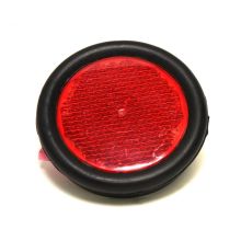 Reflektor. rot. R08. Gummimuffe mit 2 Schrauben. D 95 mm