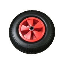 Gokart-Rad4.00-8"Pu Achse 20Mm Rot/Schwarz+Lager Kw A