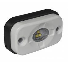 LED Autolamps Arbeitsleuchte Ip67 3 X 1,5 Watt Cree Led'S Kabel 400Mm 9/30 V 4,5 Watt 750 77 X 44 X 22Mm Breitstrahler bei 12 Volt / 0,30A bei 24 Volt / 0,10A Ce, Ece-R10 Weiß Aluminium Weiß Polycarbonat