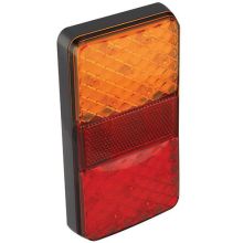 LED Autolamps Universal-Rückleuchte | 150 x 80 x 24 mm | Aufbau | Bremslicht Blinker Rücklicht Rechteck Reflektor | 100mm | IP67 | 12 V | CE, ECE-R10 / R7 / R6 / R3