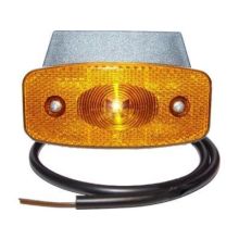 Seitenmarkierungsleuchte LED mit Kabel 0.5M. 90° Halter. 24V