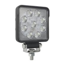 LED Autolamps Arbeitsleuchte Ip67 / Ip69K 9 X 1.5W Osram Leds Kabel 12/24V 13,5 Watt 1710 100 X 100 X 40Mm Ece-R23 Breitstrahler bei 13,8 Volt / 1,1A bei 28 Volt / 0,5A Ce, Ece-R10 / R23 Weiß Aluminium Schwarz Polycarbonat