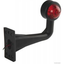 Gummiarmleuchte Rot/Weiß gebogen