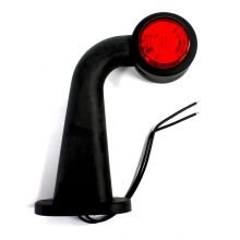 Umrissleuchte rot/weiß LED 12/24V. rechts. gebogen