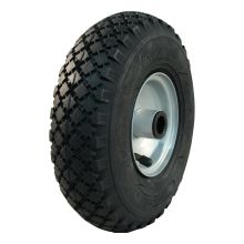 Narubb Luftreifen + Rad 3.00-4 S-2303 + 2.10X4H2 Et0 Rollenlager Stahl Grau