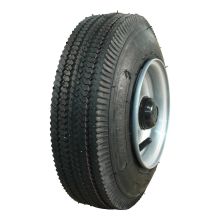 Kings Tire Luftreifen + Rad 4.10/3.50-6 V-6603 4Pr + 4.50Ax6 Et0 Nl75 44 A3 Stahl Grau