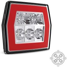 Fristom LED-Rückleuchte Y-Zulassung ohne Kennzeichenbeleuchtung 12/36V 5 Pin