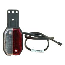 Aspock Umrissleuchte Flexipoint Rot / Weiß Inklusive Gummihalterung Links Dc-Kabel 500mm