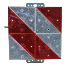 Geka Markierungsschild Langsam Fahrende Fahrzeuge 285X285Mm Rot + Weiß Diagonal Gestreift