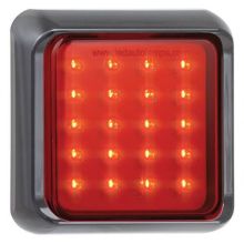 LED Autolamps LED-Nebelschlussleuchte mit schwarzem Rand | 12-24V | 40Cm. Kabel