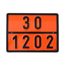 Warntafel für Tankfahrzeuge zum Transport von Dieselöl
