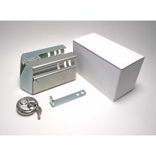 Diebstahlsicherung klappbar. mit Riegel + Schloss