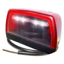 Rücklicht-Kennzeichenbeleuchtung LED mit Kabel 0.5M. 24V. rot