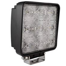 Tralert Arbeitsleuchte | IP68 | 9 X 3 Watt Epistar LED's | Kabel 4000mm | 9/36 V | 27 Watt | 1800 x 117.5 x 117.5 x 46.5mm | Breitstrahler Bei 12 Volt / 1.84A Bei 24 Volt / 0.96A CE 25 Lux@ 10m / 0,25 Lux@ 100m Weiß 70 Grad | Aluminium Schwarz Polycarbonat