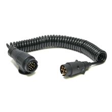 Spiralkabel 12 V. 7-polig. Stecker. 13-polig. Stecker