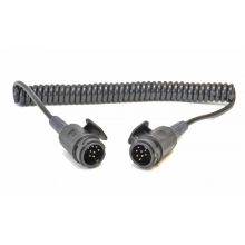 Menbaa Spiralkabel 12V. beidseitig mit 13-poligem Kunststoffstecker