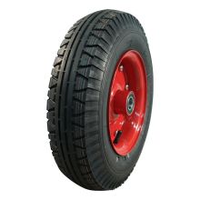 Vredestein Luftreifen + Rad 4.00-8 V-40 8Pr + 3.00D-8 Et0 Nl100 Stahl Rot