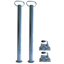 Stützbeine-Set 48 mm L700 mm + 2x Klemmen