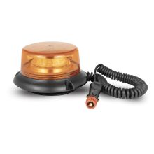 AJ.BA Rundumleuchte Orange LED 12-24V Magnetfuß 1800lm Spiralkabel mit Zigarettenanzünderstecker