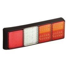 LED Autolamps LED Kabel Rückleuchte | 430 x 125 x 50 mm | Bremslicht Blinker Nebelschlussleuchte Rückfahrleuchte Rückleuchte | 153mm | IP67 | 12/24 V | CE, ECE-R10 / R7 / R6 / R38 / R23